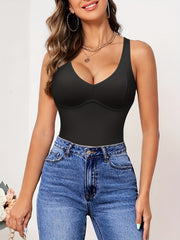 V Neck Tummy Control Slimming Body Shaper Women's Underwear