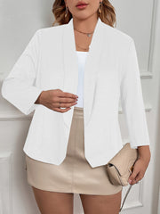 Casual Blazer Solid Long Sleeve Workwear Blazer