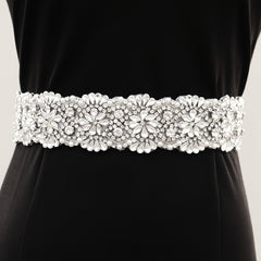 Rhinestone Flower Bridal Belt Wedding Dress Waist Chain Sash