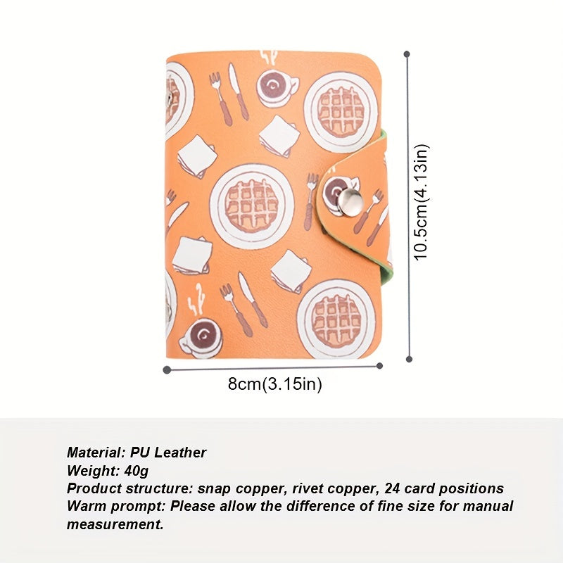 Cartoon PU Leather Card Holder 24 Slots