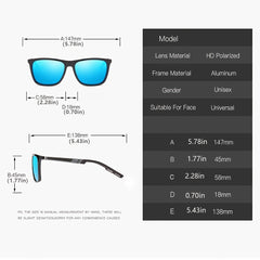 Vintage Stylish Polarized Square Sunglasses Women UV400
