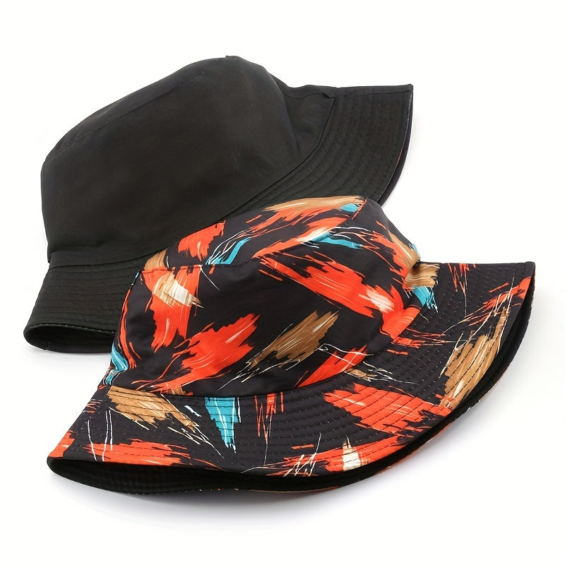 Fisherman Hat Men's Sunscreen Hat Women's Bucket Hat Letter Double Basin Hat