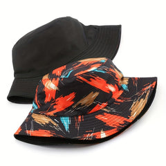 Fisherman Hat Men's Sunscreen Hat Women's Bucket Hat Letter Double Basin Hat