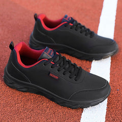 Men's PVC Lightweight Casual Lace Up Sneakers for Outdoor Spring/Summer