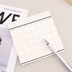 1pc Business Schedule Planner Tear-Off Notebook Monthly Plan To-Do List