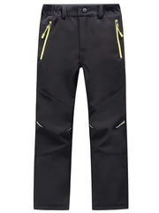 Kid's Windproof Fleece Outdoor Pants for Hiking