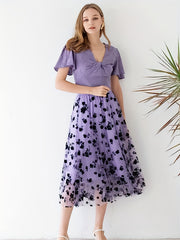 Polka Dot High Waist Skirts Solid Versatile Skirts