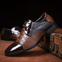 Men's British Style Derby Shoes - Wedding Business Dress Shoes