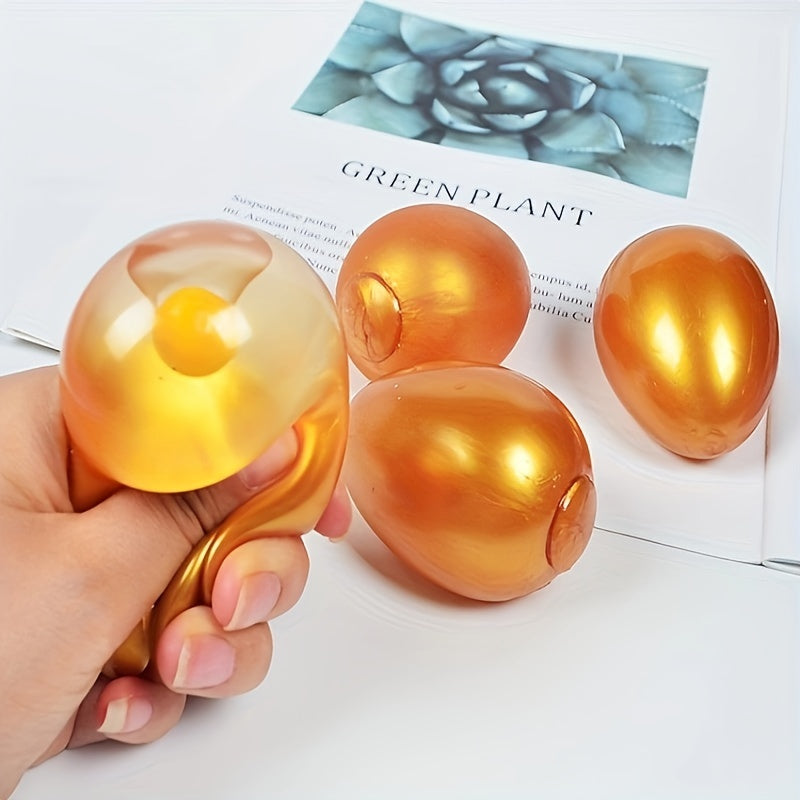 Soft Glue Water Golden Egg Vent Ball Toy