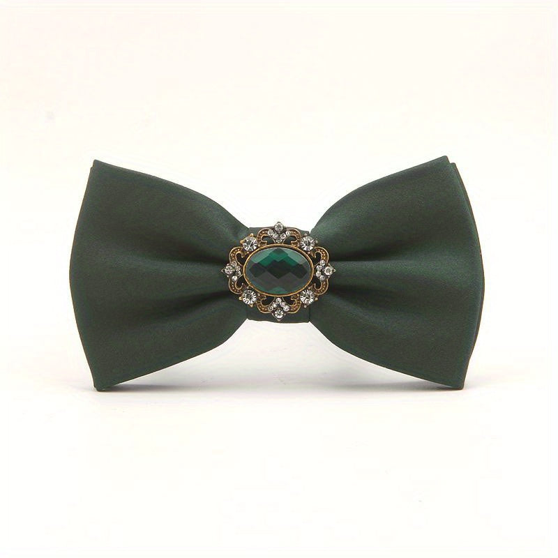 Men's Artificial Gemstone Bow Tie Wedding Banquet Suit Accessories