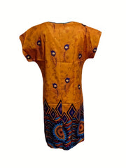 Graphic Print Dress V neck Short Sleeve Dress Casual Every Dress
