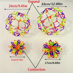 Adult Rainbow Sensory Relax Ball Mixed Squeeze Durable Yoga Dynamic