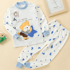 Kids' Bear Print Polka Dot Pajamas