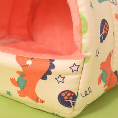 Dinosaur Plush Pet Hamster Nest For Small And Medium Hamsters