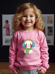 OERYUI Snowman Graphic Sweatshirt Comfy Pullover Kids Clothes