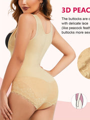 Tummy Control Shapewear Waist Training Panties Lace Decor Body Shaper