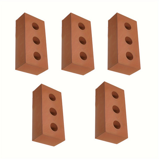5pcs Foam Cinder Blocks for Kids Safe Non Toxic Brown Building Toys Home D