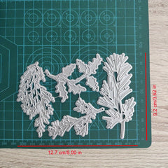 Leaves Set Frame Metal Cutting Dies Scrapbooking Silvery Carbon Steel Embossing