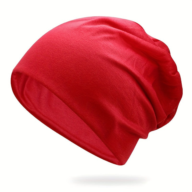 Soft Elastic Skull Cap Thin Breathable Slouchy Baggy Hats Unisex