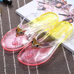 Women's Gradient Flip Flops Casual Flat Slide