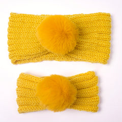 2pcs Winter Knitted Hairband Warm Headwear Hair Accessories