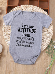 Baby Girls Casual Slogan Graphic Print Onesie