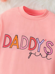Daddy's Girl Triangle Romper Long Sleeve Cotton Baby Onesie Bodysuit