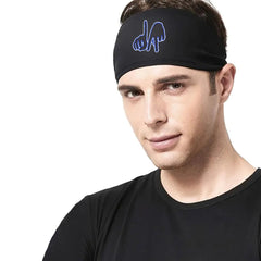 Men's Breathable Mesh Sports Headband for Running Yoga Fitness