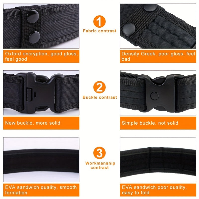 Camouflage Nylon Tactical Belt with Plastic Buckle