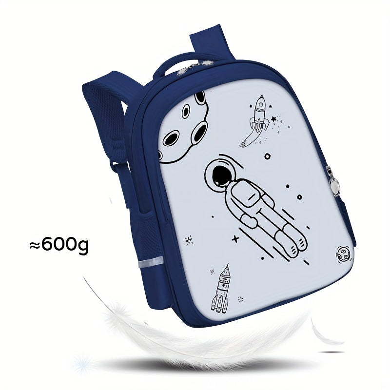 Astronaut Pattern Cartoon Backpack for Students 5-12