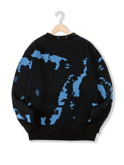 Men's Knitted Sweater Crew Neck Pullover for Fall Winter