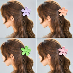 6pcs Girls Sweet Flowers Claw Clips Hair Accessories