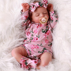 20 Inch Reborn Baby Doll Anime Themed Vinyl Sleeping Newborn with Accessories