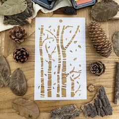 Forest Background Stencils DIY Art Stencils For Painting