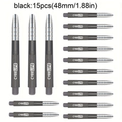 48mm Colorful PC Rod Aluminum Head Dart Rod Dart Accessories