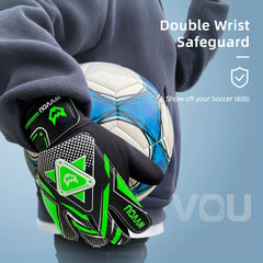 Youth Soccer Goalkeeper Gloves | Double Protection Anti Slip Grip