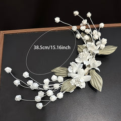 Bohemian Floral Headband for Brides - Seaside Photo Shoots