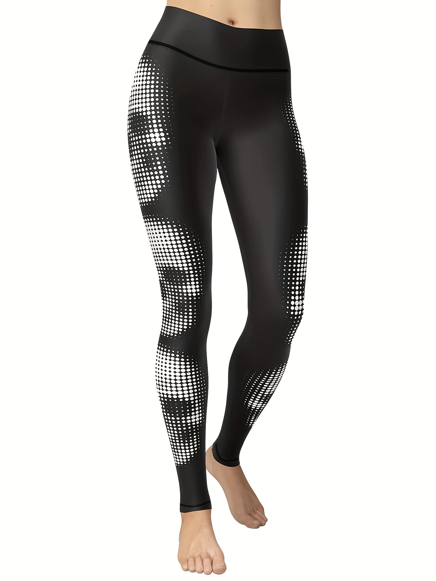 Skull Graphic Yoga Leggings Stretch Workout Running Tight Pants Women