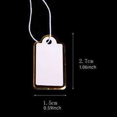 1000pcs Small Labels with String Blank Gift Hang Paper Marking Tag