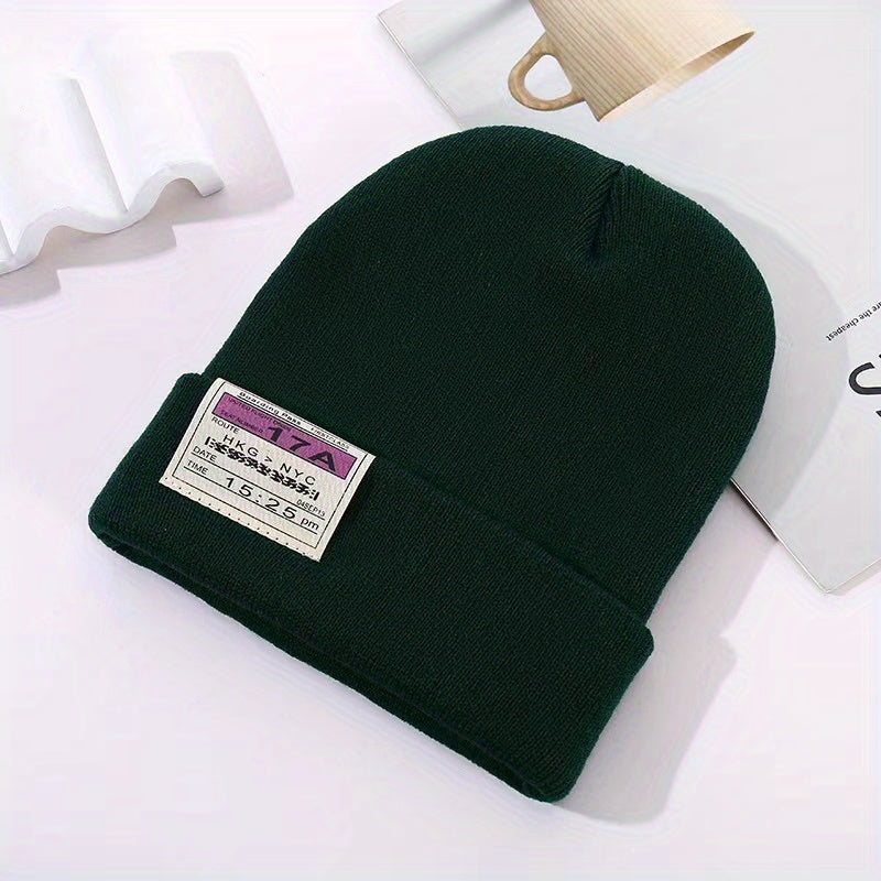 Unisex Couple Beanie Warm Knit Hat Soft Skull Cap Coldproof Beanies