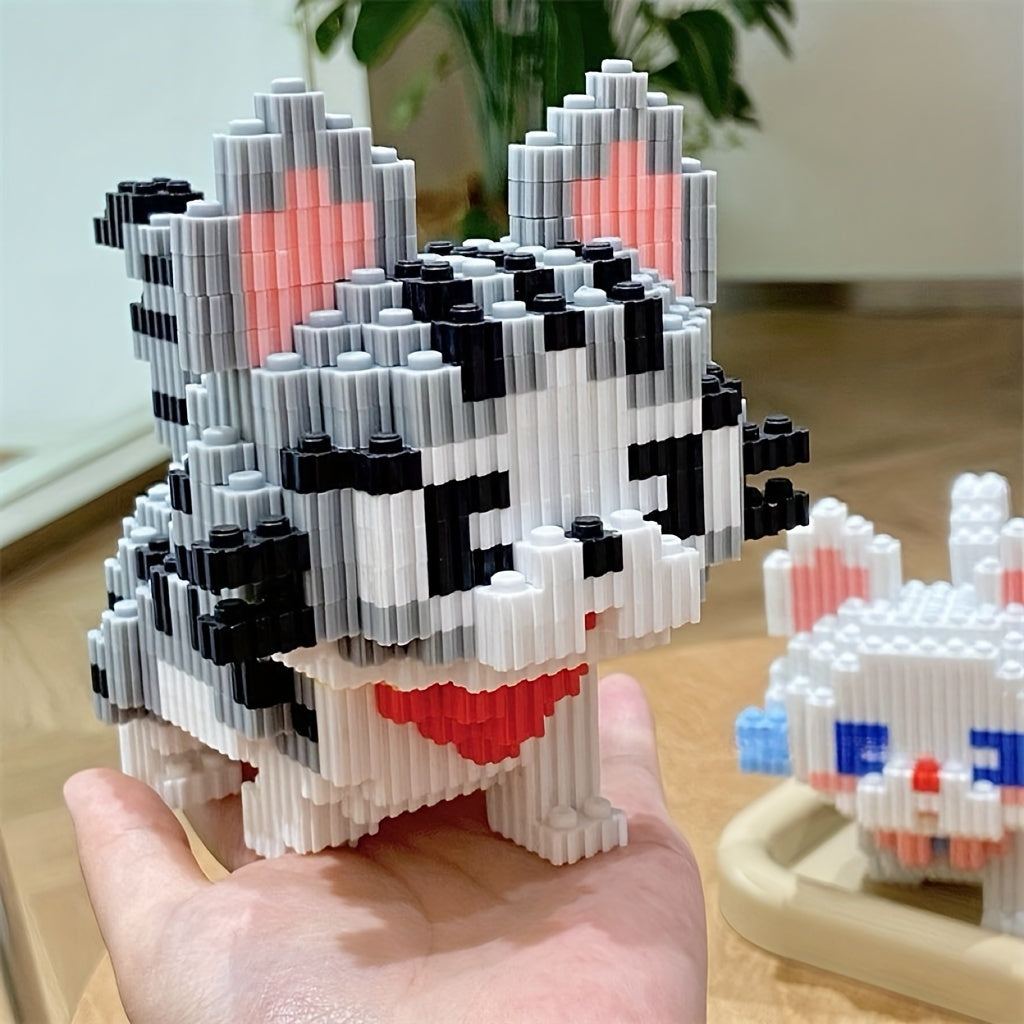 1020pcs Cat Building Blocks DIY Puzzle Challenging Assembly Display Decoration