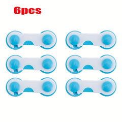6-Pack Child Safety Locks for Cabinets and Drawers