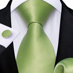 Men's Silk Classic Necktie Solid Ties Business Wedding Gift