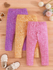 Colorful Spot Baby Girl Leggings 3pcs Set