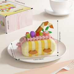 163pcs Small Particle Party Cake Building Block Set
