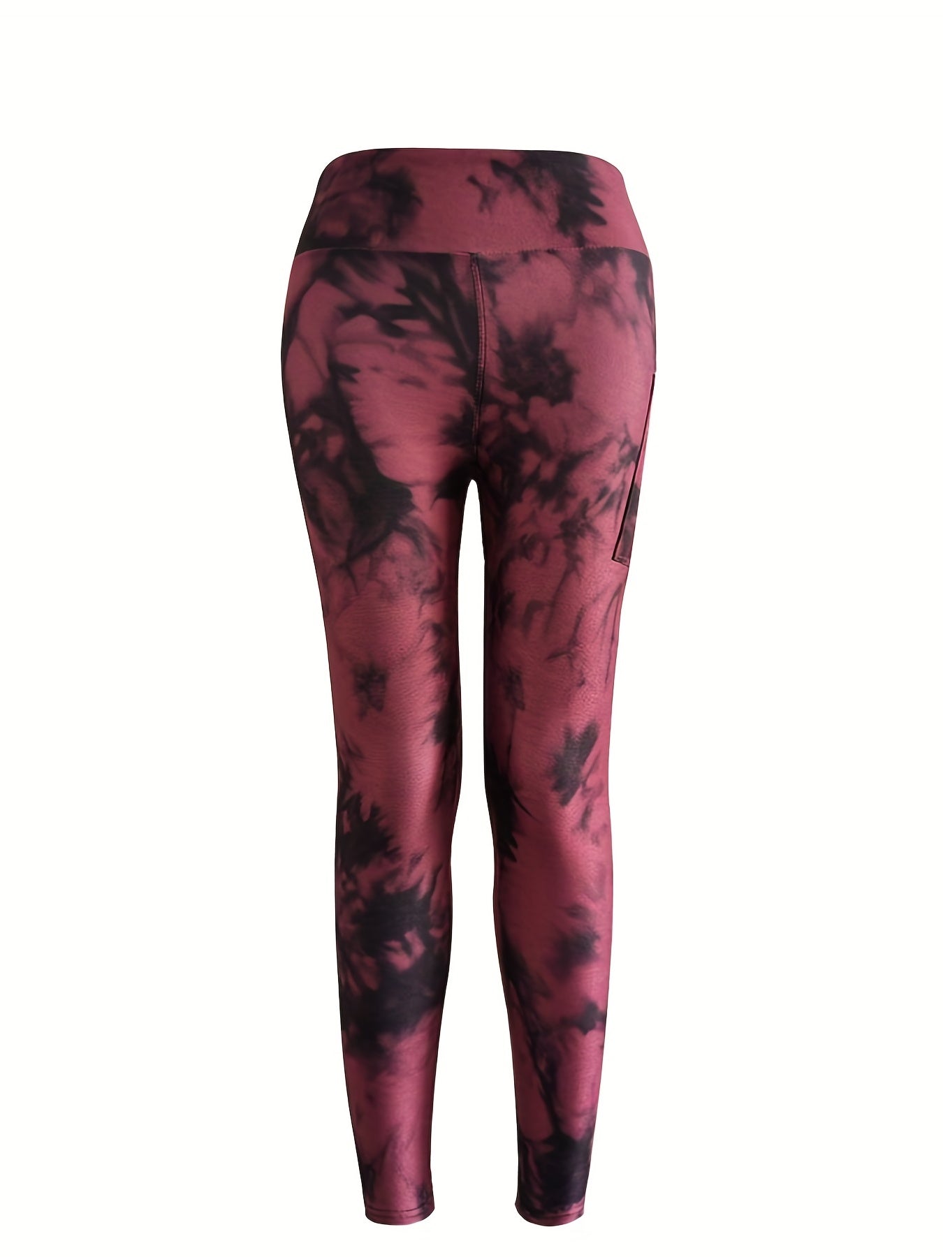 Tie Dye Printed Yoga Leggings Tummy Control Workout Tight Pants
