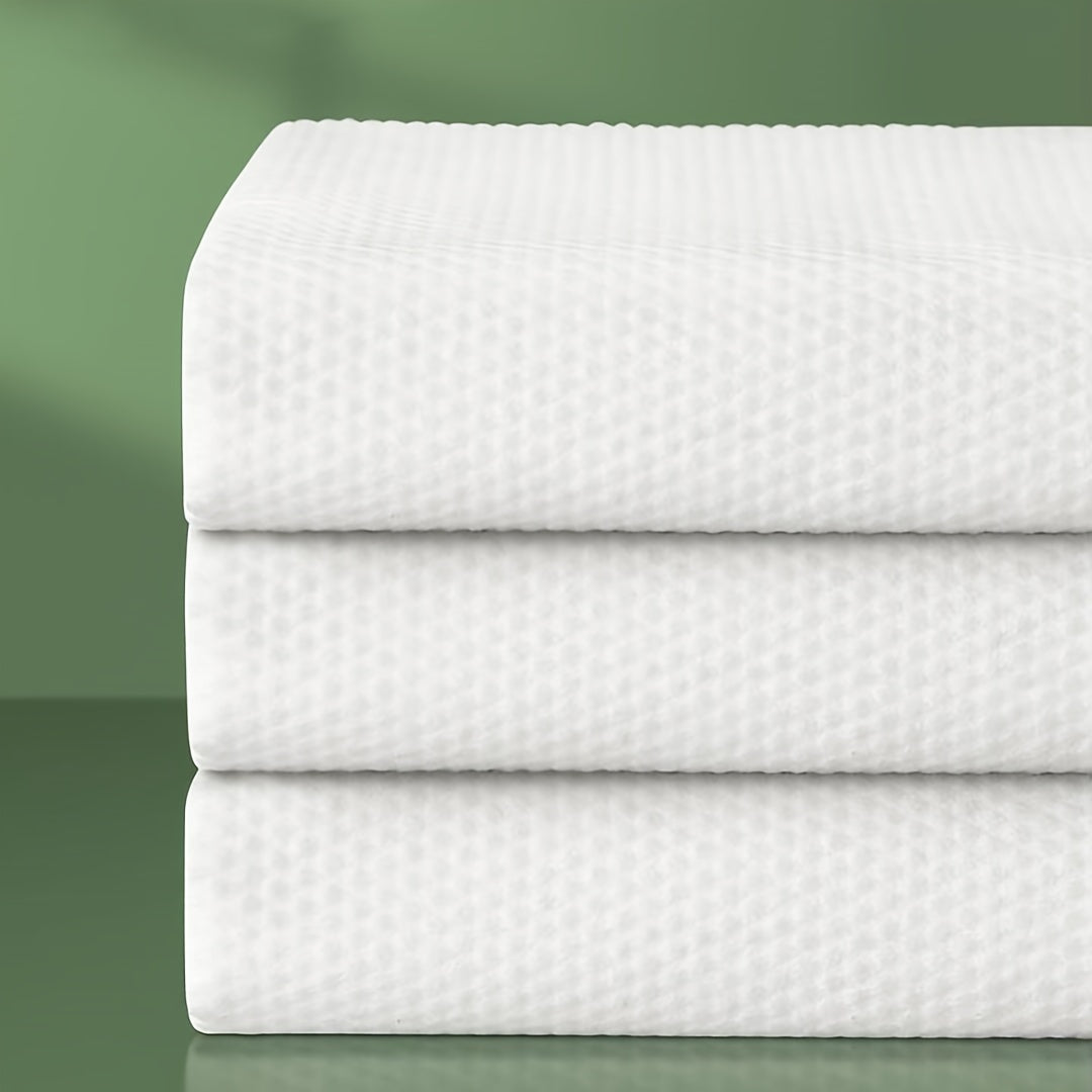 Disposable Towel Set for Camping - 2 Face Towels, 1 Bath Towel