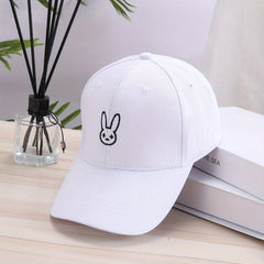 Bad Rabbit Embroidered Baseball Cap Adjustable Solid Dad Hats Lightweight
