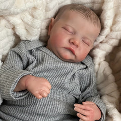 19" 49cm Reborn Doll Sleeping Doll Artificial Volumetric Skin Tone Hand Painted