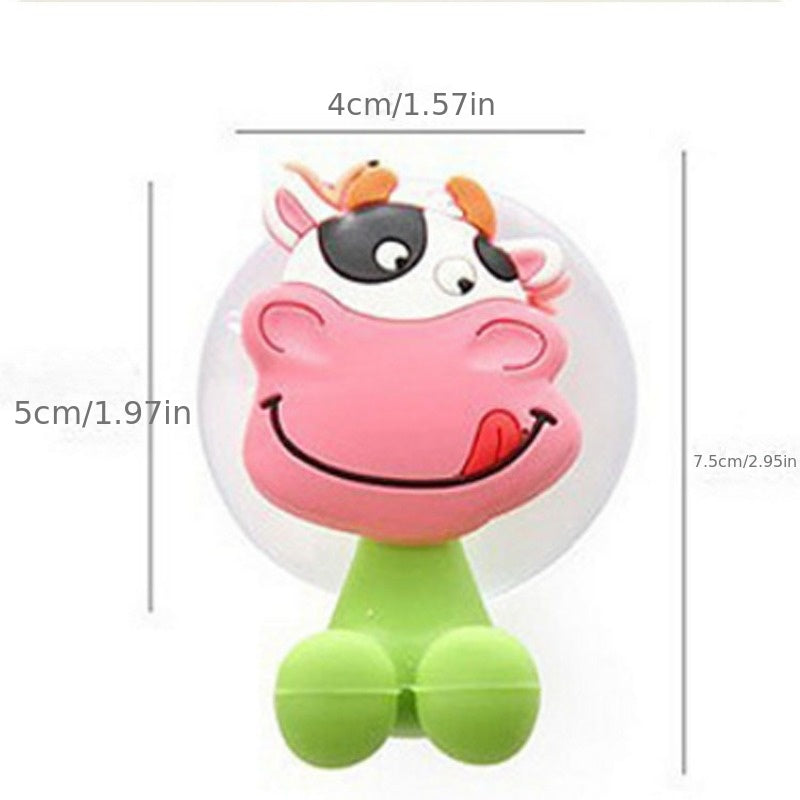 Cartoon Animal Family Toothbrush Holder with Strong Sucker